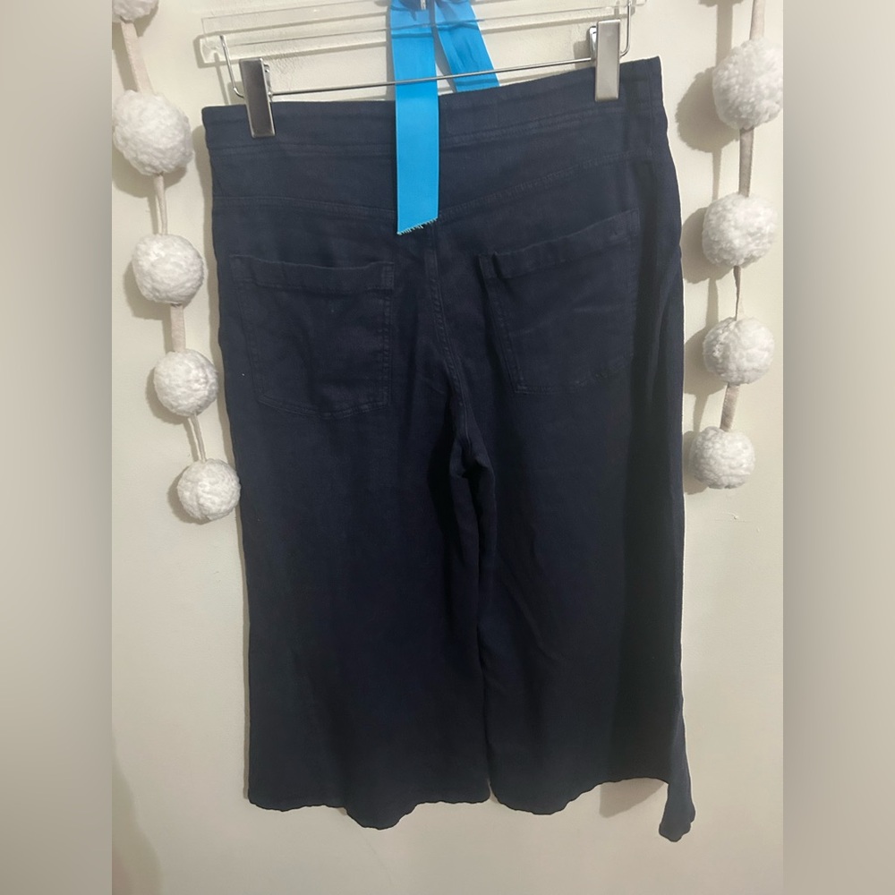 Anthropologie The Adi Linen Blend Crop Mid-Rise Flare Pants by Pilcro NWT! - Picture 11 of 11